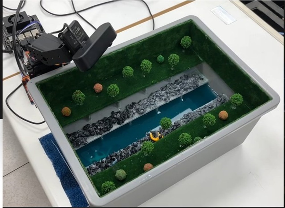 AI防洪警報系統-河域模擬實體模型
