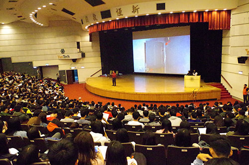 吳宏毅科長的演講吸引1300人以上聆聽座無虛席