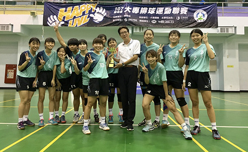 雲科大女子排球隊榮獲107學年度大專校院排球運動聯賽亞軍